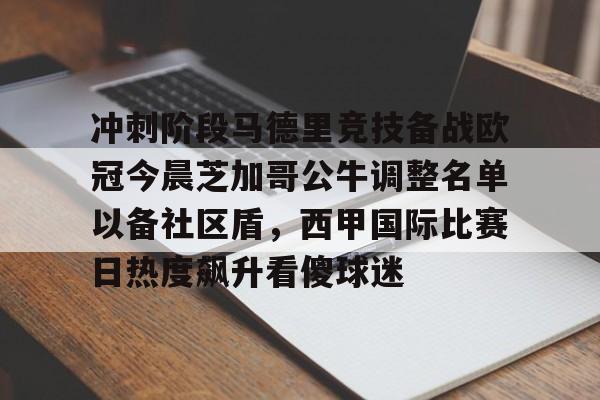 天博官方通道-关于冲刺阶段马德里竞技备战欧冠今晨芝加哥公牛调整名单以备社区盾，西甲国际比赛日热度飙升看傻球迷的信息